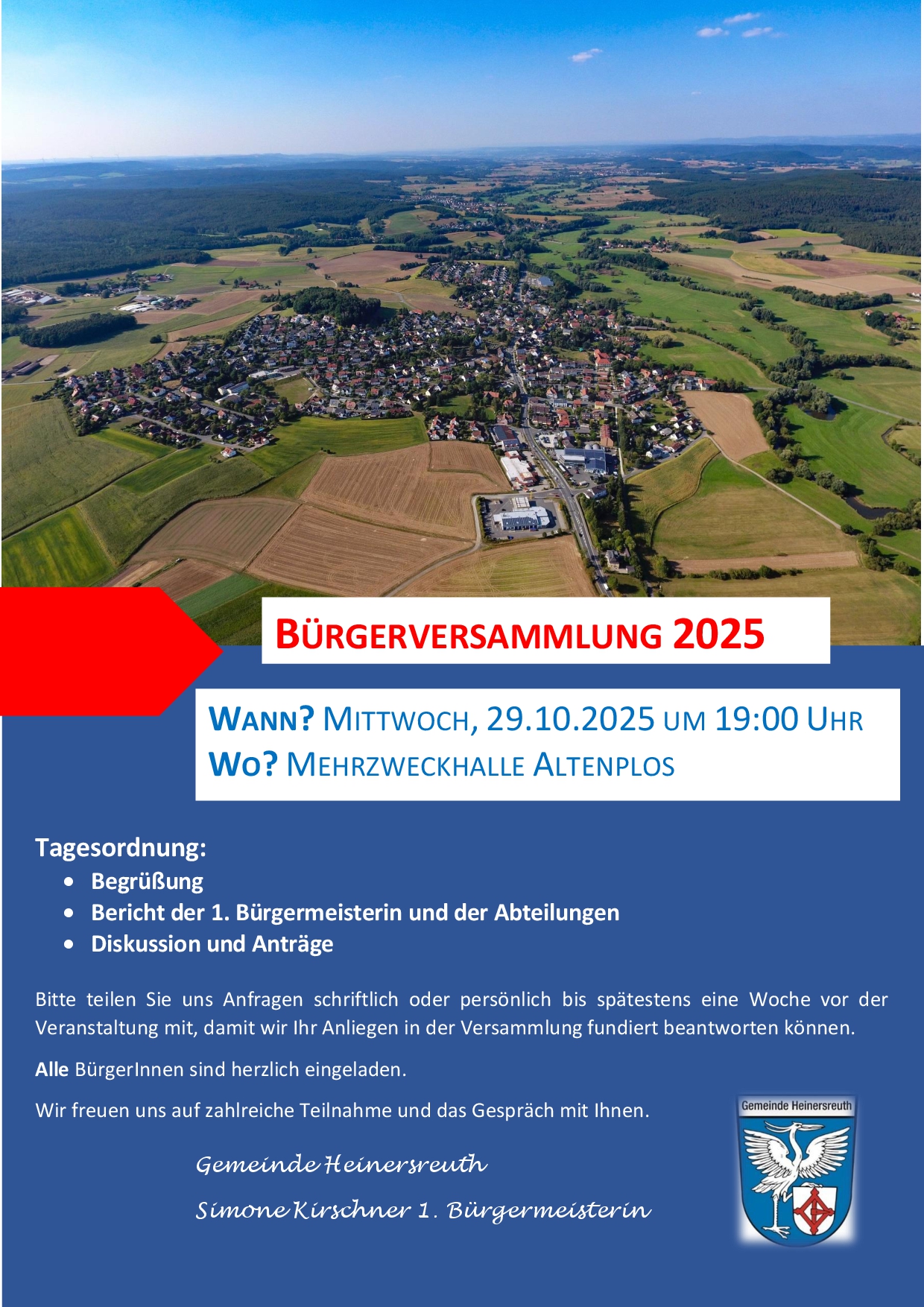 Bürgerversammlung 29.10.2025
