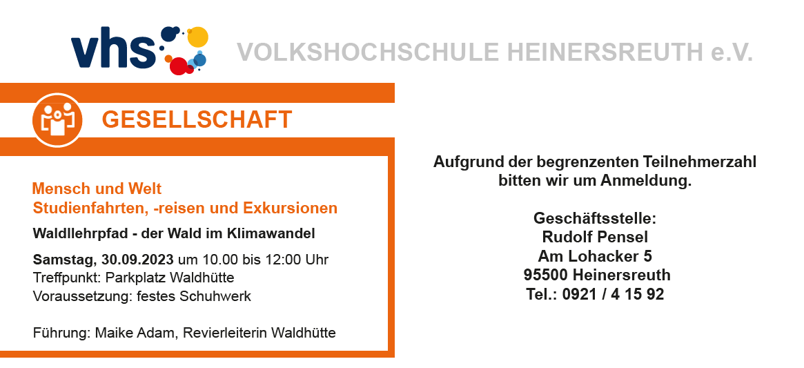 VHS Heinersreuth 25.09.2023 Bild 1